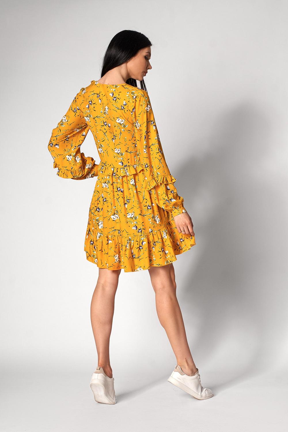 Yellow dress Artmon 1247.1