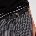 Black women's eco-leather belt
