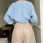 Capuccino linen shorts capuccino_lisans