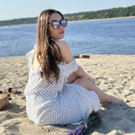 Sundress chiffon in peas SS19-122