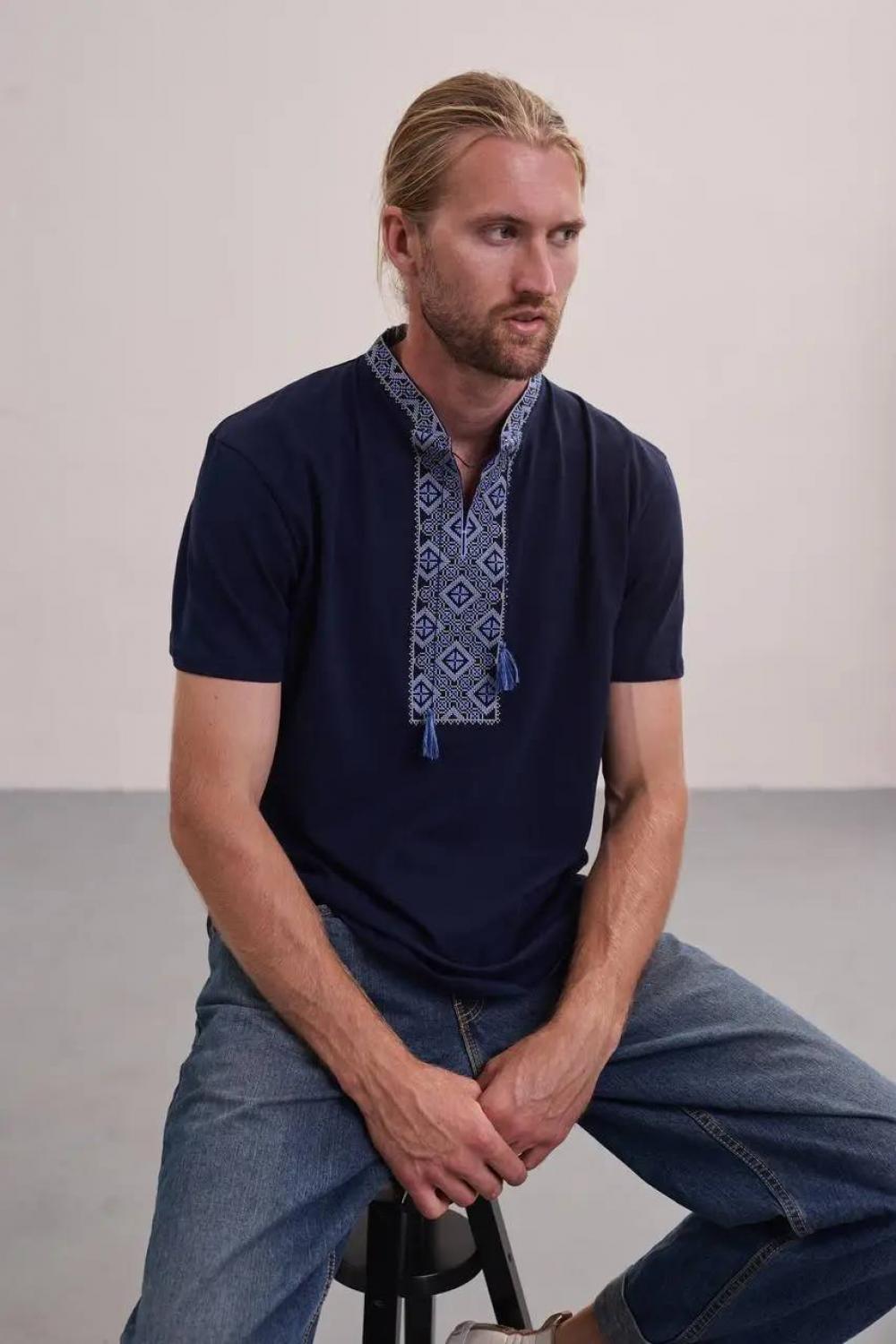 Embroidered men's T-shirt Cossack MEREZHKA