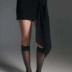 Black mini skirt