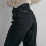 Jeans straight black Woman 464