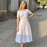 White dress made of pasta