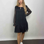Чорна сукня з шифону