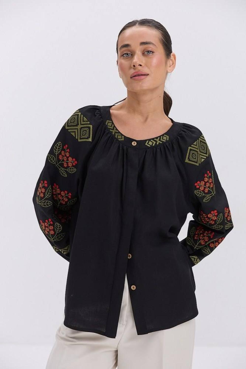 Black embroidery