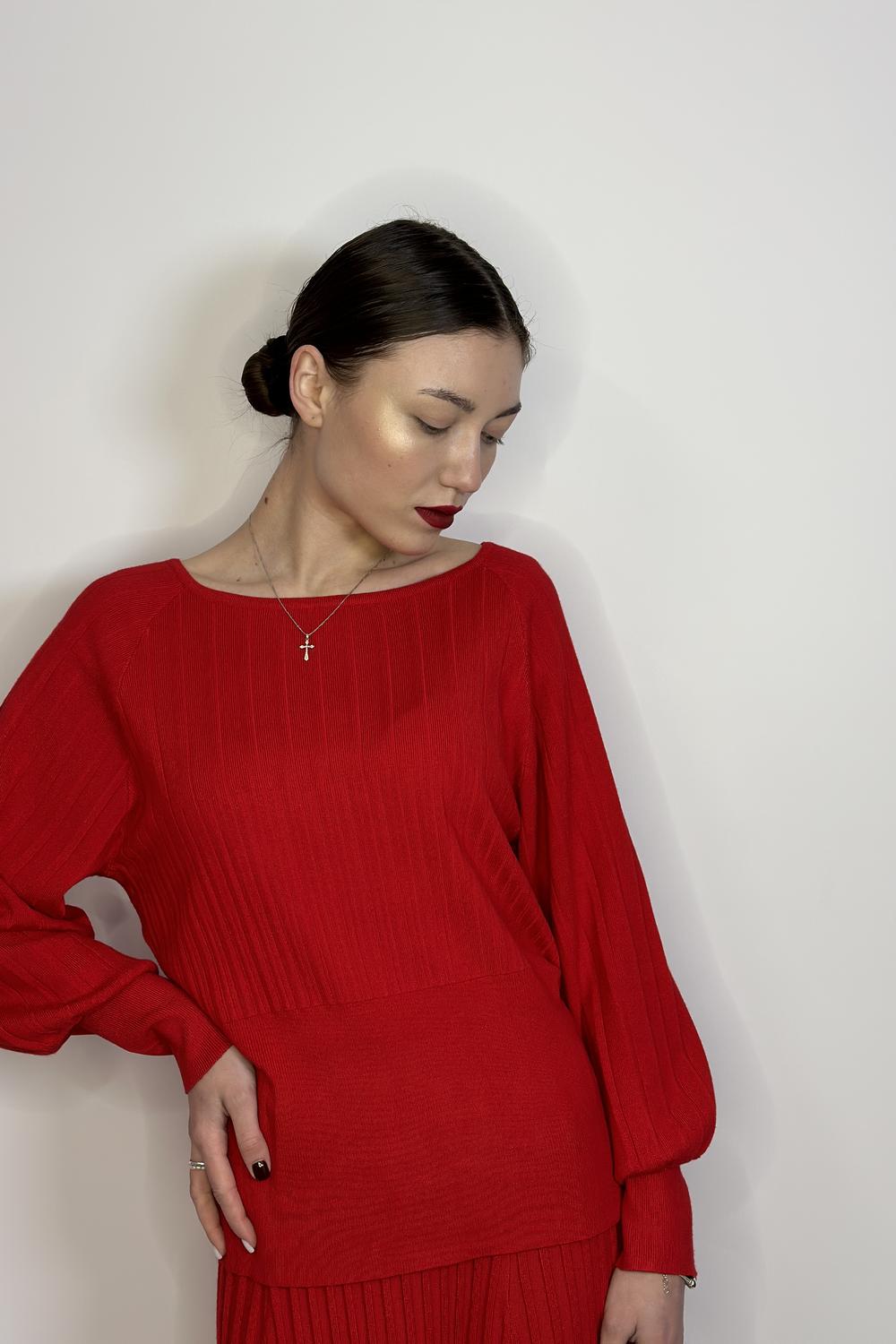 Джемпер червоний Marina V FW22-069