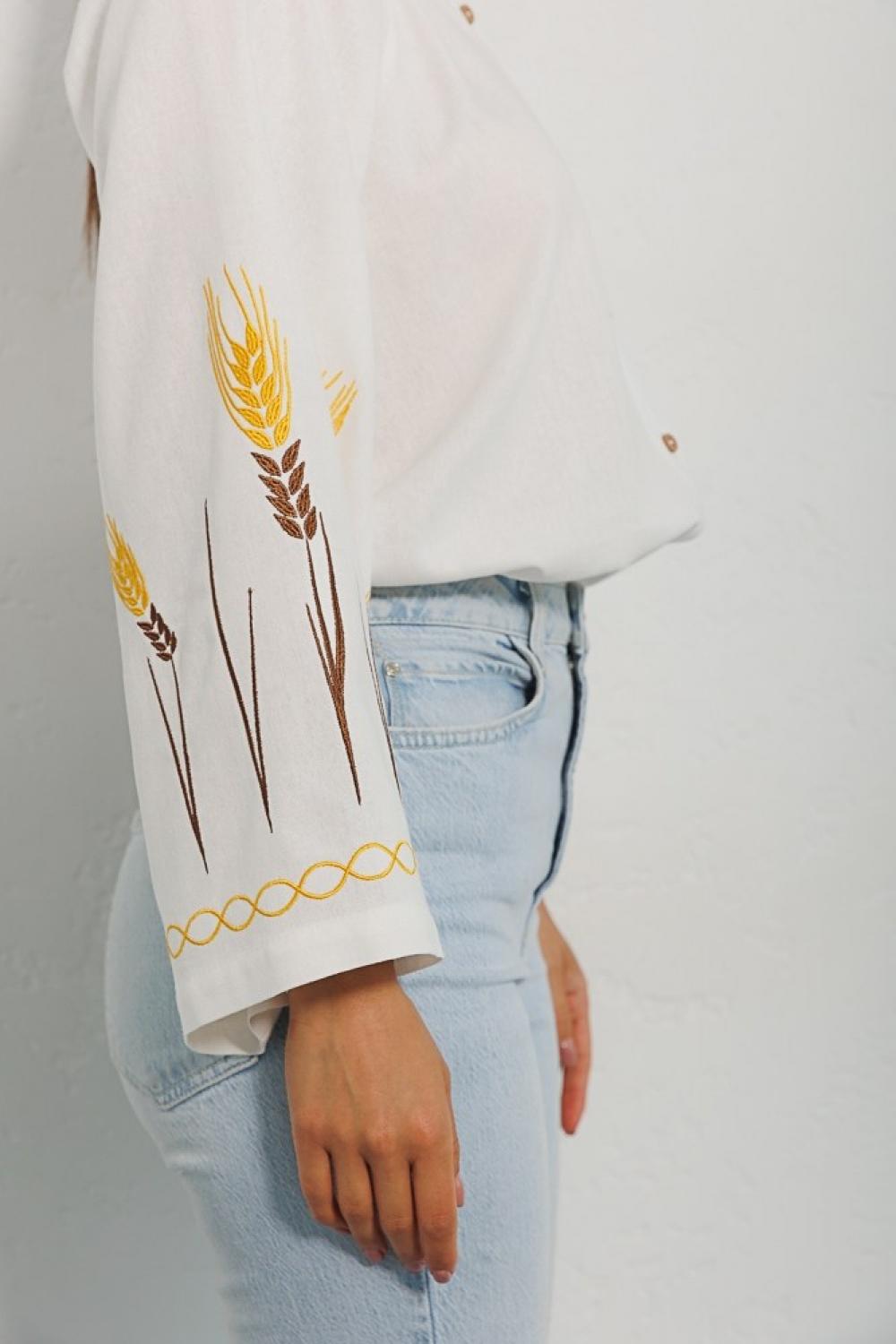 Embroidered women's milk with ears of corn by-ESQ