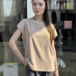 Blouse beige combined Petro Soroka