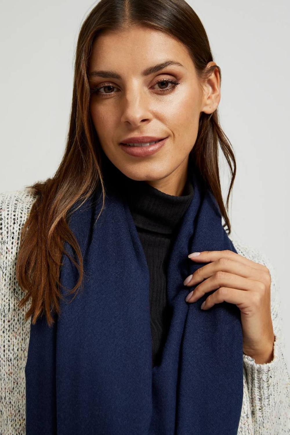 A navy scarf
