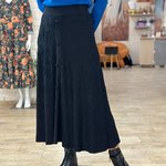 Спідниця плісе чорна трикотажна FW22-601-K-Realiz