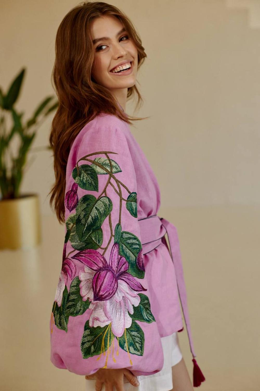 Embroidered Fuchsia EMBROIDERED GEM