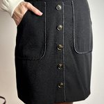 Спідниця міні чорна на ґудзиках 19AH302 YUKA PARIS