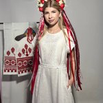 Embroidered dress white on white
