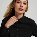 Shirt basic black Z-KO-4203 MOODO