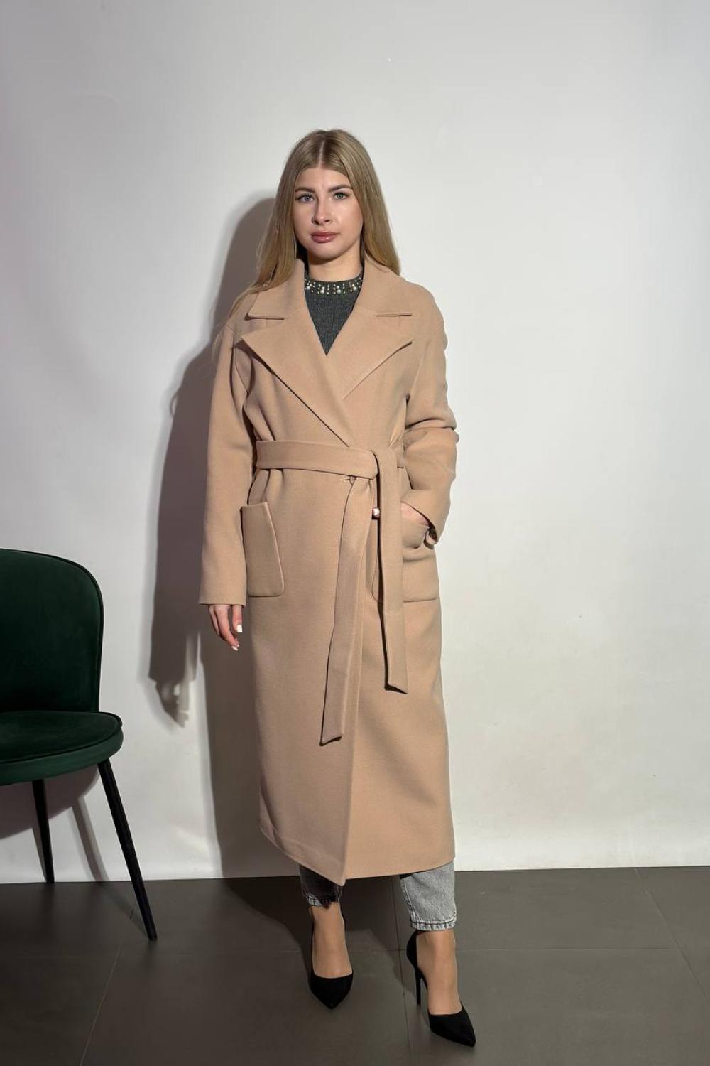 Beige coat for women