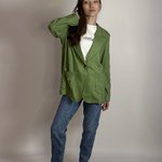 Olive linen jacket Azuri 6035