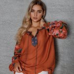 Women's embroidered terracotta Olga Svarga