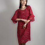 Сукня шифонова вишнева Petro Soroka