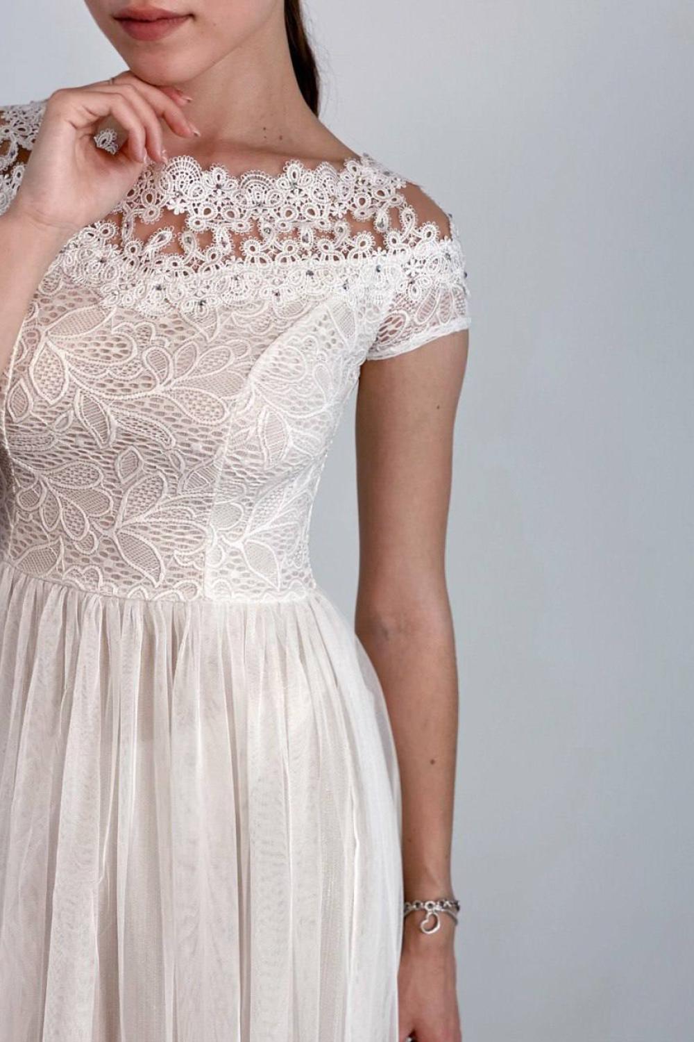 Dress white long Tanita Romario