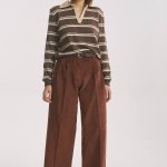 Brown striped jumper