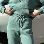 Suit sports warm on fleece turquoise JK3005 DIAS