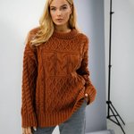 Women's warm terakot jumper