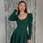 Сукня міні зелена корсетна 906