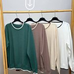 Cauchino knitted sweater with edging