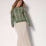 Women's jumper of a straight silhouette