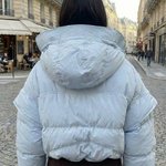 Блакитна коротка куртка-жилетка зимова 1365-blueRealiz