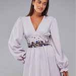 Floral print dress festive