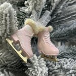 New Year's pendant/ Pink skates