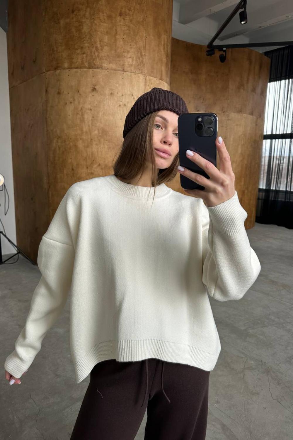 Ecru oversized sweater