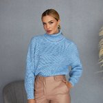 Blue wool sweater