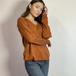 Джемпер класичний теракотовий Marina V