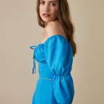 Костюм блуза та спідниця синій Грейс Stimma