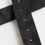 Black belt made of premium quality eco-leather
