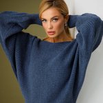 Джемпер Мишка в кольорі індіго 2715 BELLISE