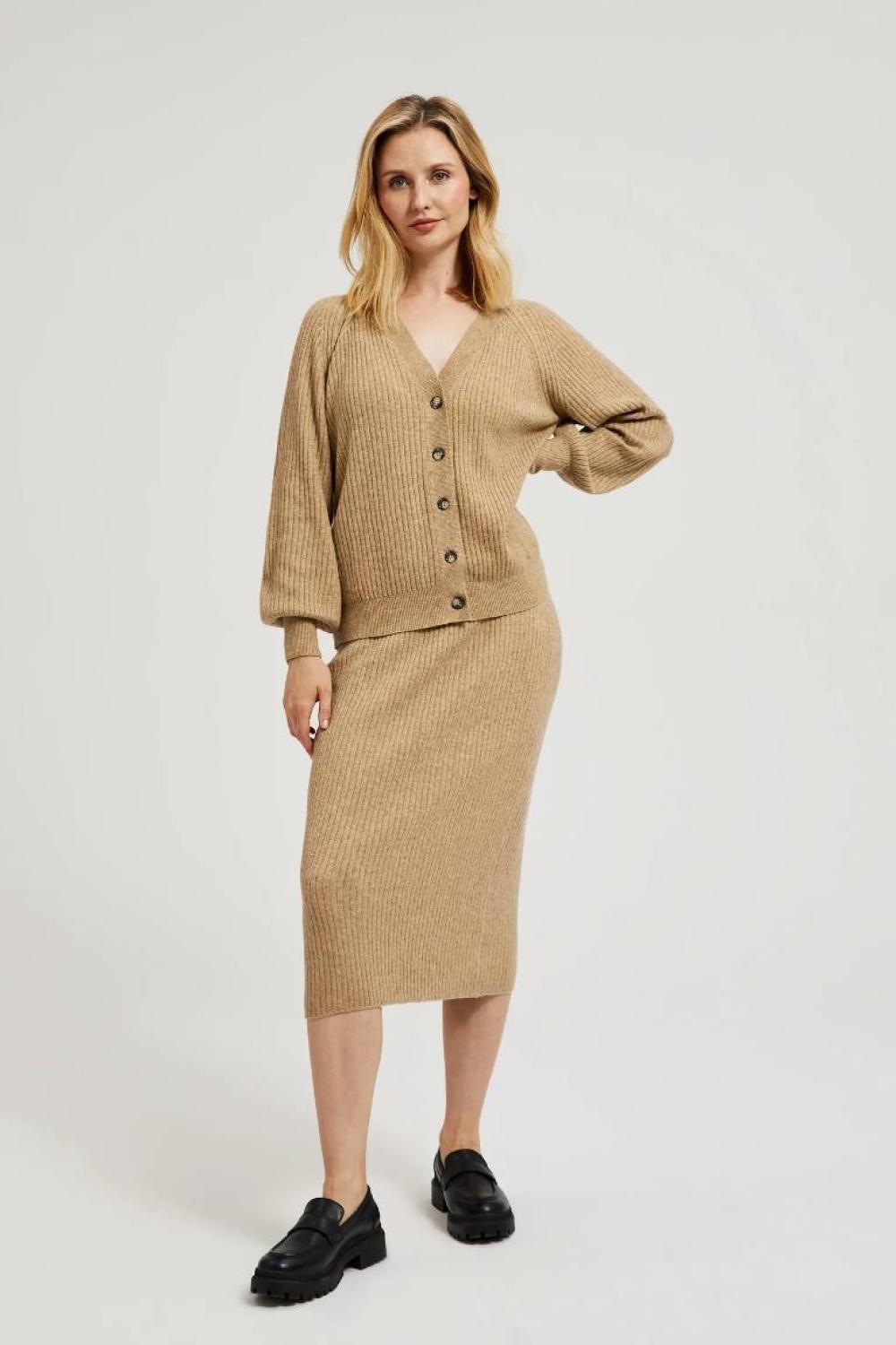 Sand knitted skirt