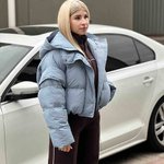 Сіро-блакитна коротка куртка-жилетка 1365-Realiz