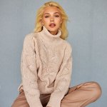 Women's warm pearl sweater 2479 BELLISE