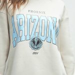 Світшот Arizona на байці в стилі вільного крою