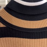 Camel golf shirt with black stripes FW20-005-K-Realiz