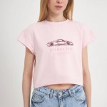 Roger's shirt is cropped