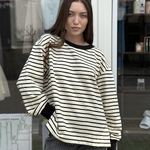 Світшот бежевий в смужку A.R.T.O Fashion Studio