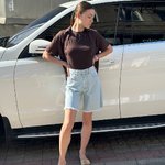 Dekploy blue denim shorts