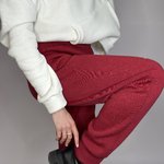 Штани бордові на флісі KATRINE