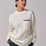 Women's warm ecru jumper