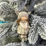 New Year's pendant/ Girl with a heart